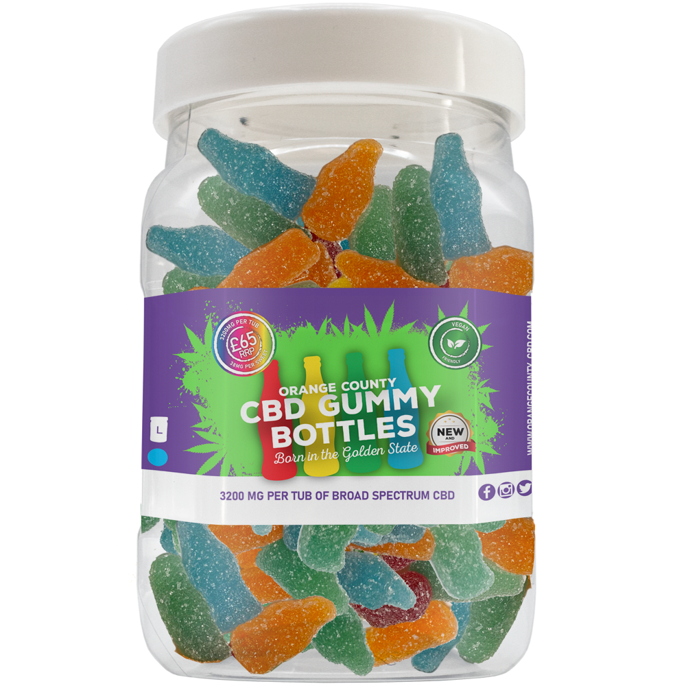 Orange County CBD Gummy Bottles 400-4800mg Broad Spectrum CBD - Various Strengths