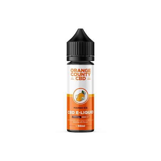 Orange County CBD Broad Spectrum CBD E-Liquid 50ml 1500mg - MANGO ICE