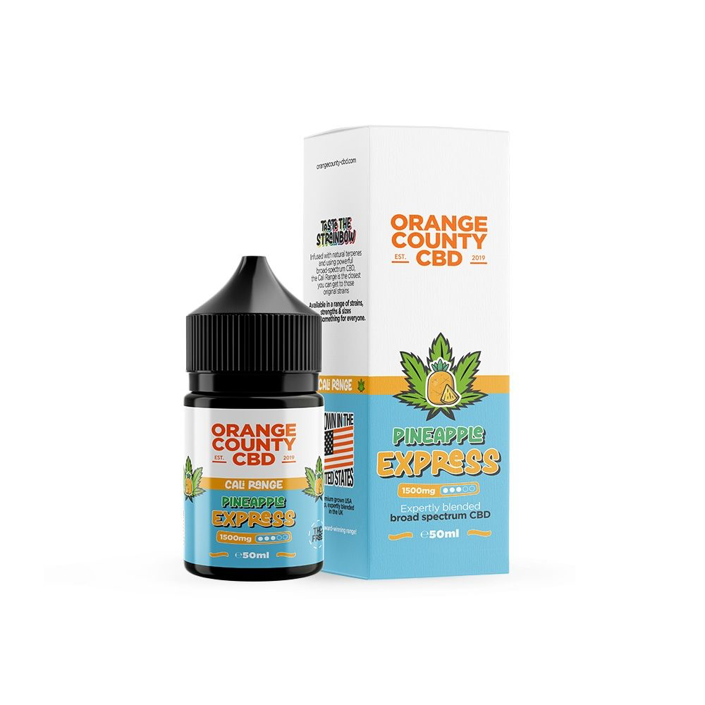 Orange County CBD Cali Range Broad Spectrum CBD E-Liquid 50ml 1500/2500mg - PINEAPPLE EXPRESS