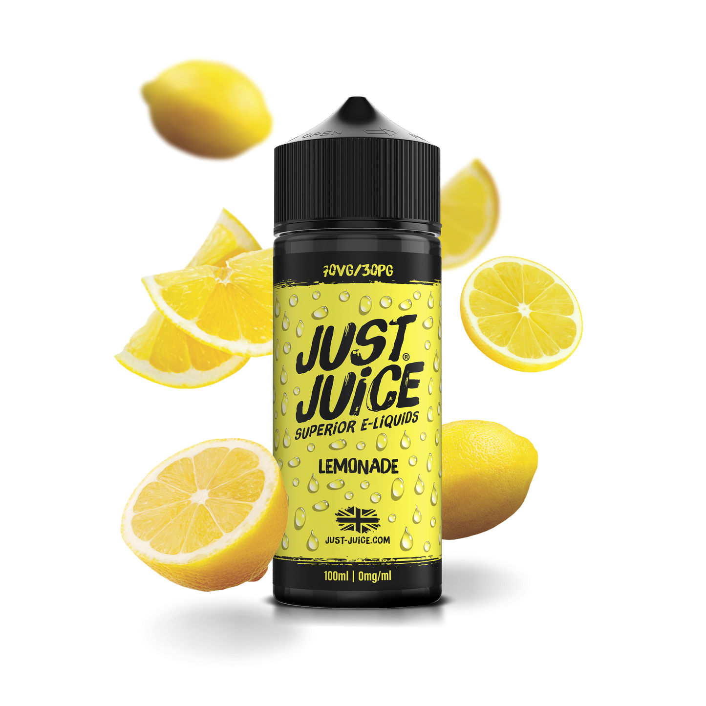 Just Juice 70/30 100ml ICONIC FRUITS Range Shortfill E-liquid Zero Nic 0mg - LEMONADE