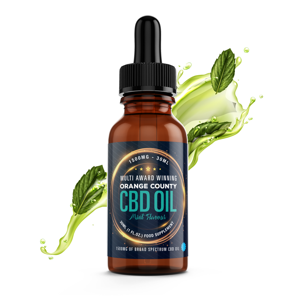 Orange County CBD Broad Spectrum Flavoured CBD Oil Tincture (30ml) - MINT