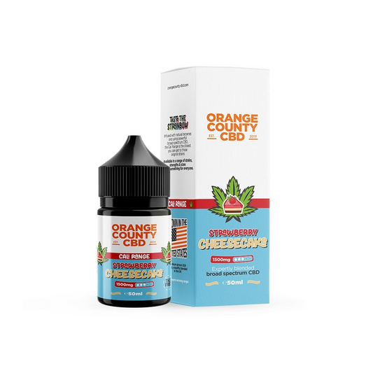 Orange County CBD Cali Range Broad Spectrum CBD E-Liquid 50ml 1500/2500mg - STRAWBERRY CHEESECAKE