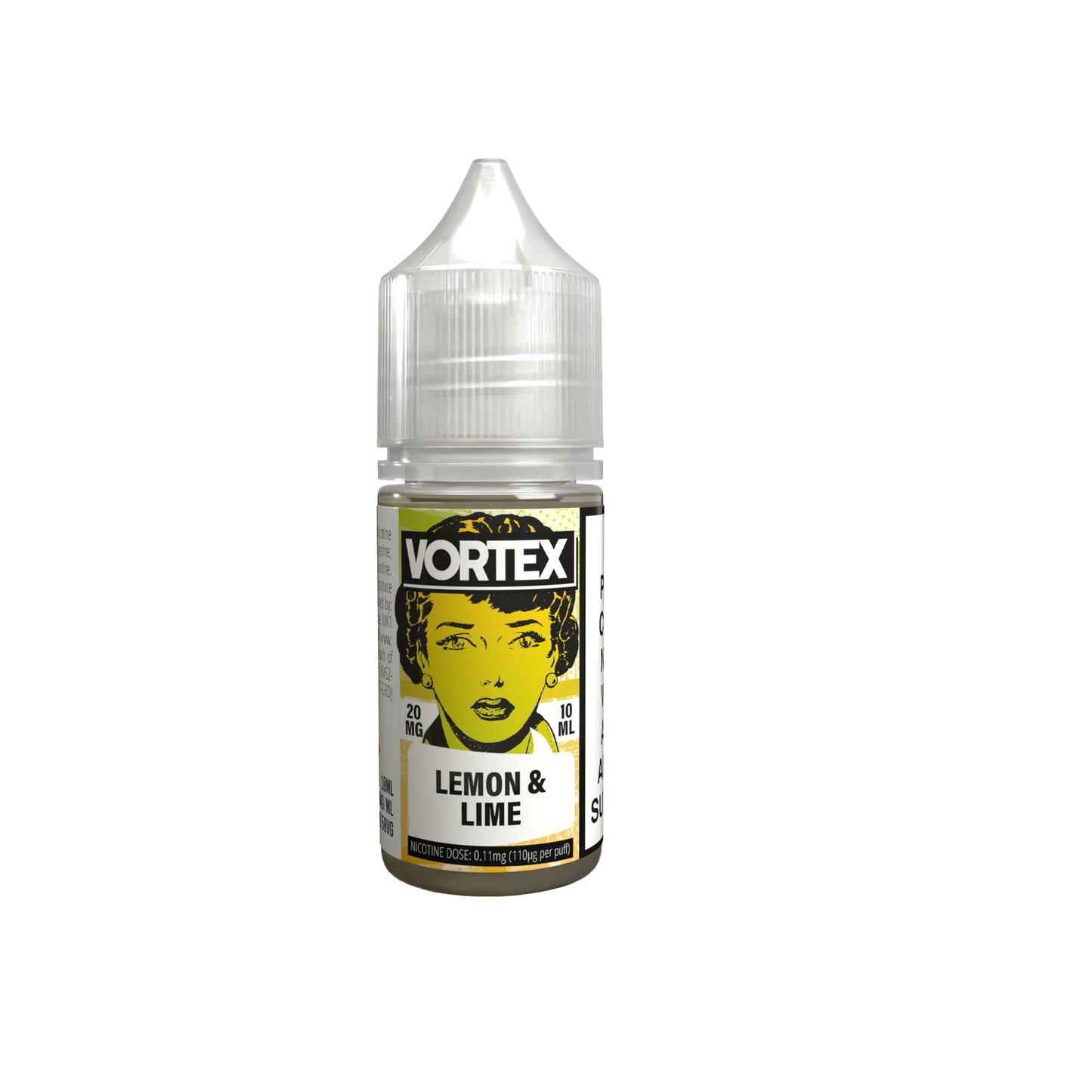 VORTEX Nic Salt 10ml Nicotine Salt E-liquid - LEMON & LIME