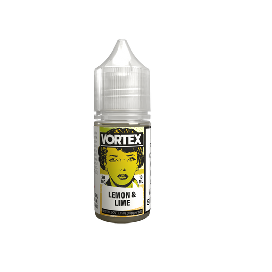 VORTEX Nic Salt 10ml Nicotine Salt E-liquid - LEMON & LIME