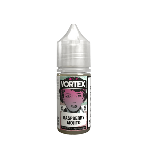 VORTEX Nic Salt 10ml Nicotine Salt E-liquid - RASPBERRY MOJITO