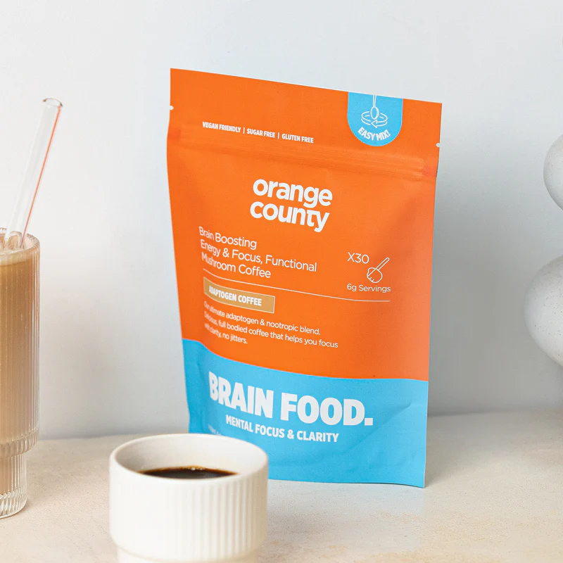 Orange County Brain Food Focus Coffee 200g Pouch - 30 Servings