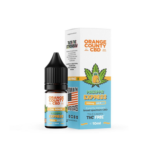 Orange County CBD Cali Range Broad Spectrum CBD E-Liquid 10ml 300mg - PINEAPPLE EXPRESS