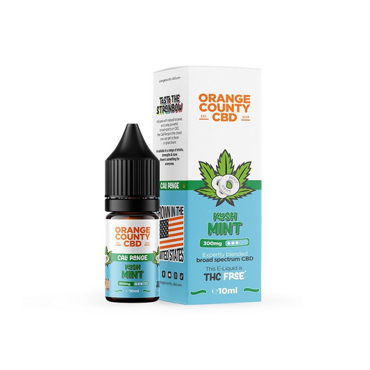 Orange County CBD Cali Range Broad Spectrum CBD E-Liquid 10ml 300mg - KUSH MINT