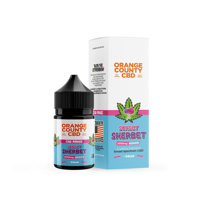 Orange County CBD Cali Range Broad Spectrum CBD E-Liquid 50ml 1500/2500mg - SUNSET SHERBET