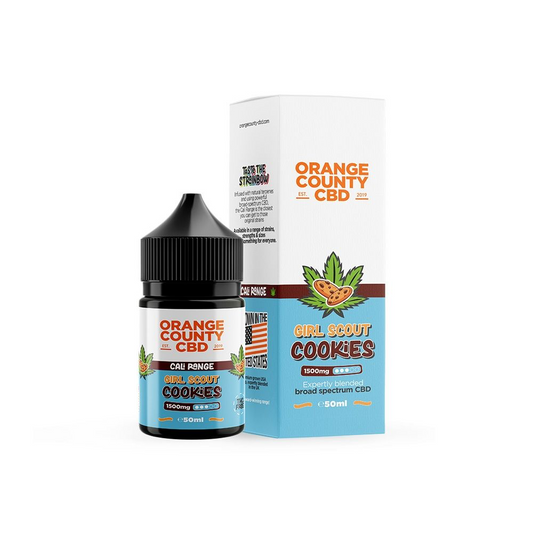 Orange County CBD Cali Range Broad Spectrum CBD E-Liquid 50ml 1500/2500mg - GIRL SCOUT COOKIES