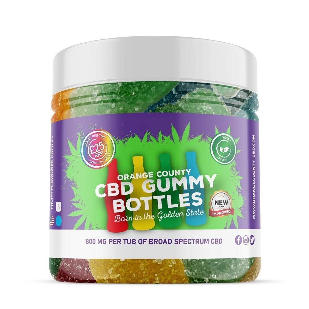 Orange County CBD Gummy Bottles 400-4800mg Broad Spectrum CBD - Various Strengths