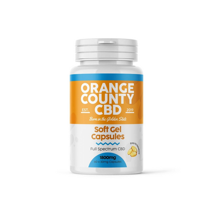 Orange County CBD Full Spectrum Soft Gel Capsules - Pack of 60