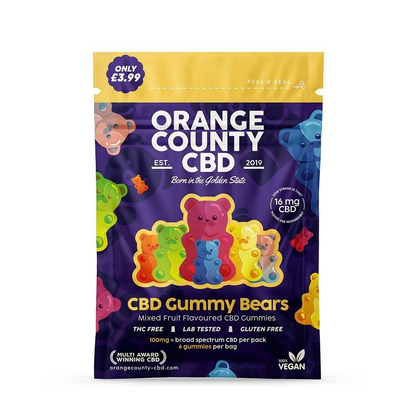 Orange County CBD Gummy Bears 100mg Broad Spectrum CBD - Mini Grab Bag