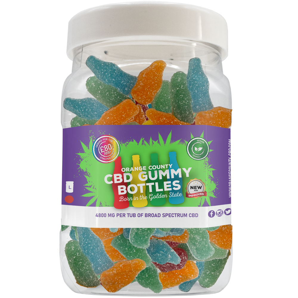 Orange County CBD Gummy Bottles 400-4800mg Broad Spectrum CBD - Various Strengths