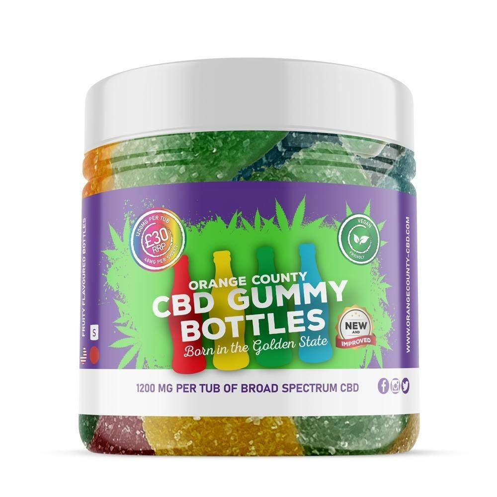 Orange County CBD Gummy Bottles 400-4800mg Broad Spectrum CBD - Various Strengths