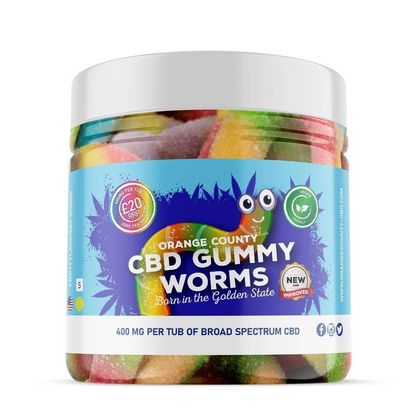 Orange County CBD Gummy Worms 400-4800mg Broad Spectrum CBD - Various Strengths