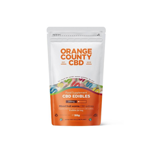 Orange County CBD Gummy Worms 200mg Broad Spectrum CBD - Grab Bag