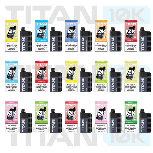 Titan 10K Pre-filled Hybrid Disposable BIG PUFF Vape Kit - 20mg