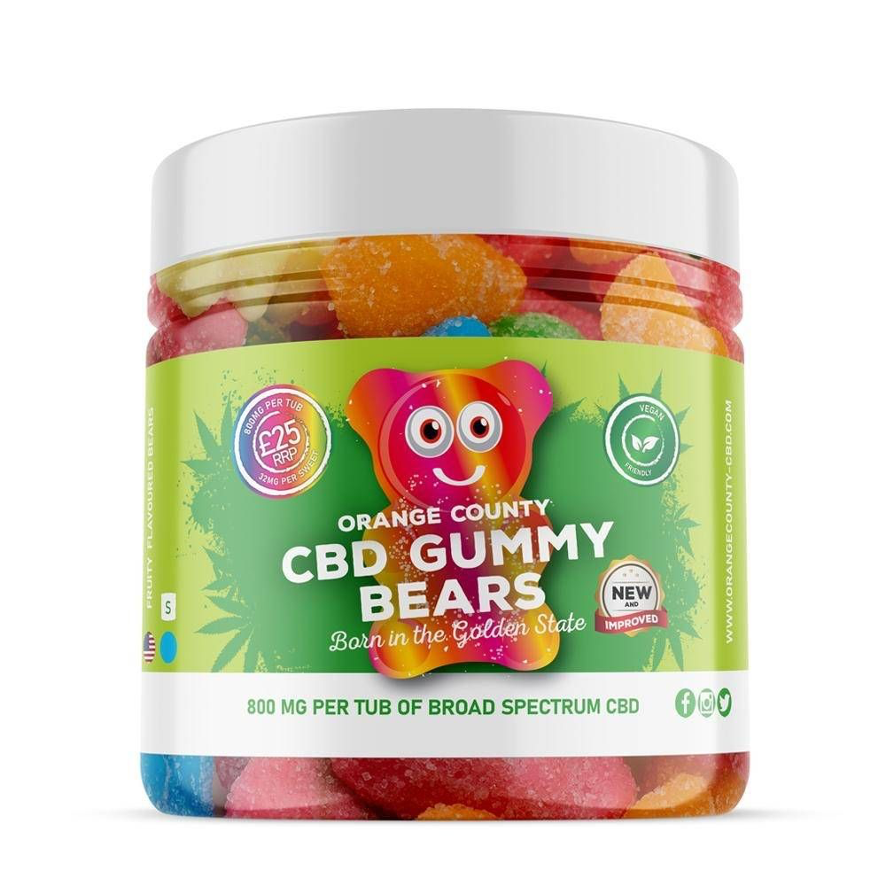 Orange County CBD Gummy Bears 400-4800mg Broad Spectrum CBD - Various Strengths