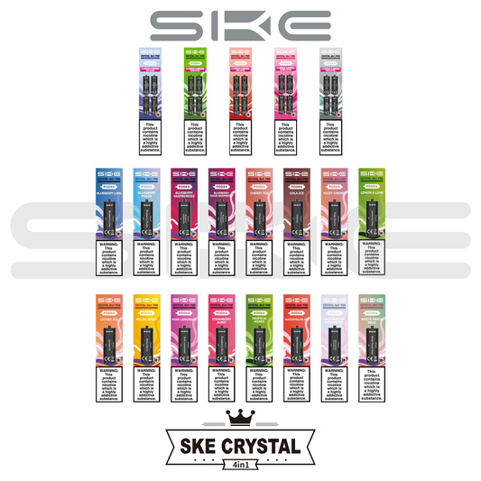 SKE Crystal 4-in-1 Replacement Pre-filled Disposable Pods 20mg - Pack of 4