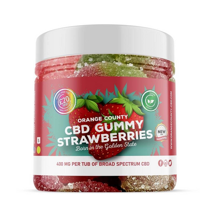 Orange County CBD Gummy Strawberries 400-4800mg Broad Spectrum CBD - Various Strengths