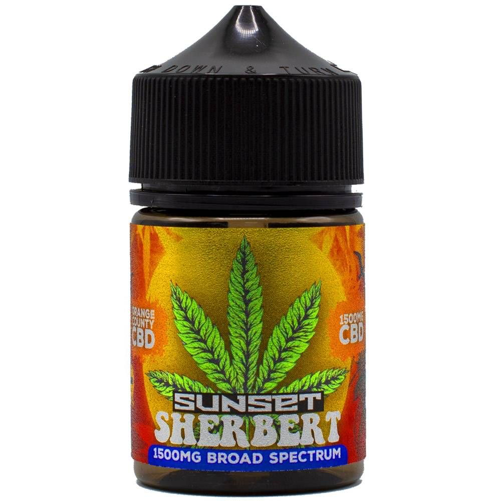 Orange County CBD Cali Range Broad Spectrum CBD E-Liquid 50ml 1500/2500mg - SUNSET SHERBET