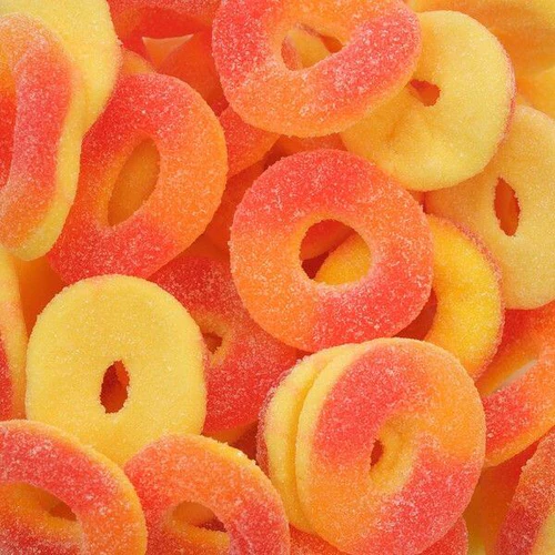 Orange County CBD Gummy Fizzy Peach Rings 400-4800mg Broad Spectrum CBD - Various Strengths