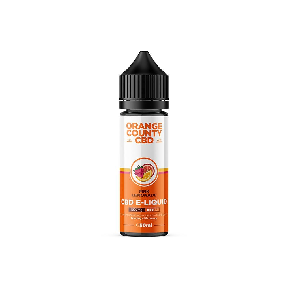 Orange County CBD Broad Spectrum CBD E-Liquid 50ml 1500mg - PINK LEMONADE