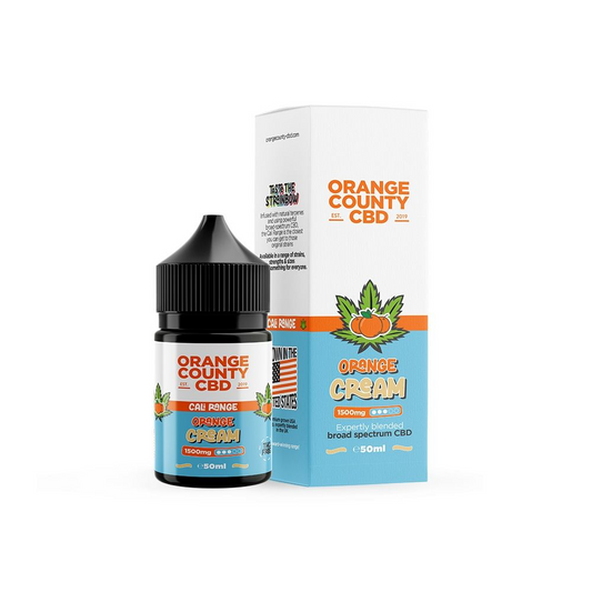 Orange County CBD Cali Range Broad Spectrum CBD E-Liquid 50ml 1500/2500mg - ORANGE CREAM