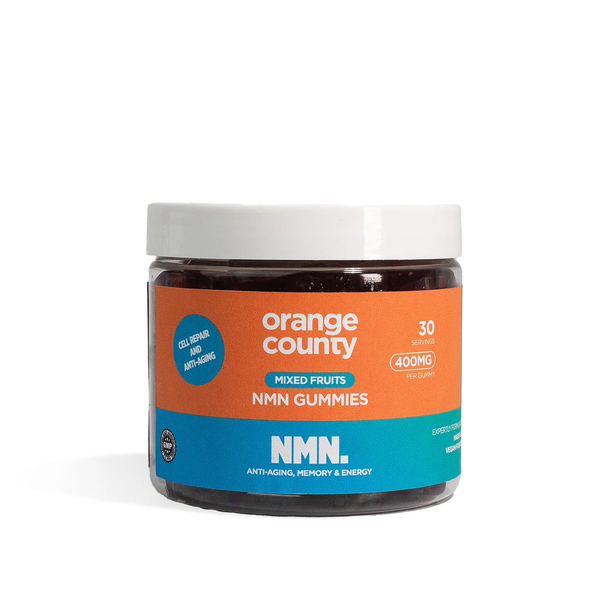 Orange County NMN Cell Repair & Anti-Aging 400mg Gummies - 30 Servings