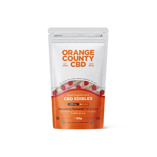 Orange County CBD Gummy Strawberries 200mg Broad Spectrum CBD - Grab Bag