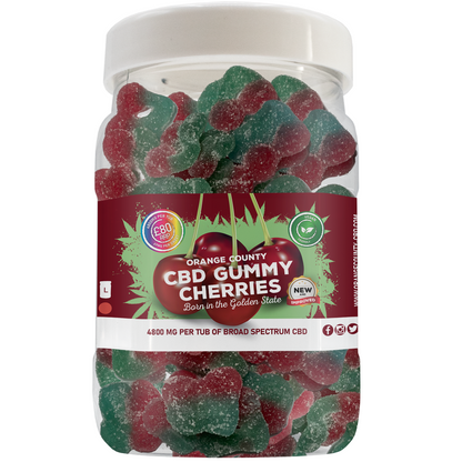 Orange County CBD Gummy Cherries 400-4800mg Broad Spectrum CBD - Various Strengths