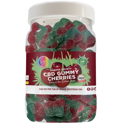 Orange County CBD Gummy Cherries 400-4800mg Broad Spectrum CBD - Various Strengths