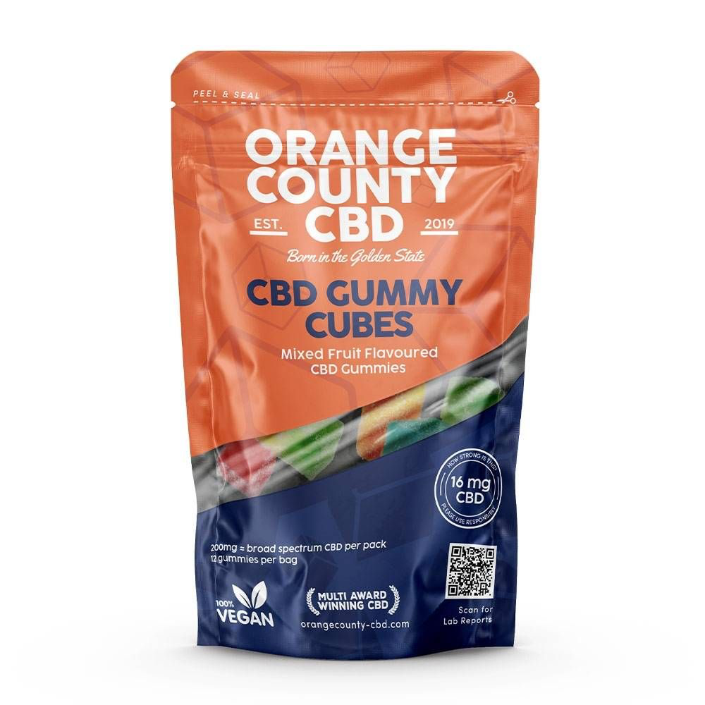 Orange County CBD Gummy Cubes 200mg Broad Spectrum CBD - Grab Bag