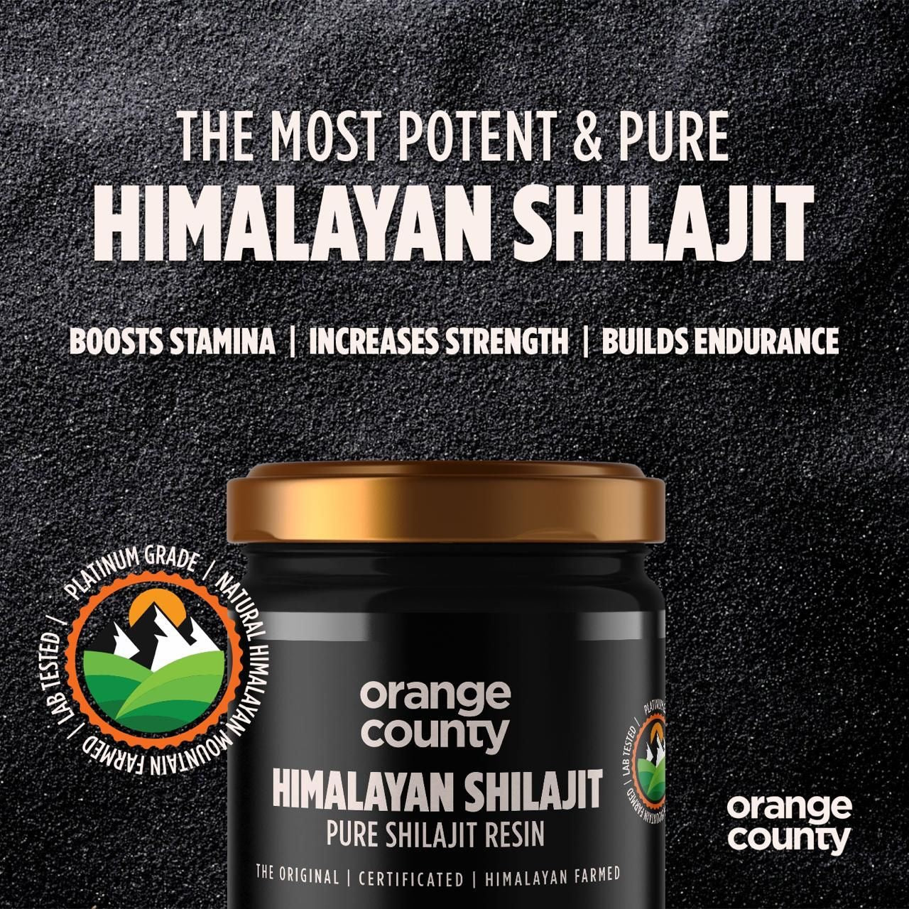 Orange County Himalayan Shilajit 50g Pure Shilajit Resin 400mg - 125 Servings