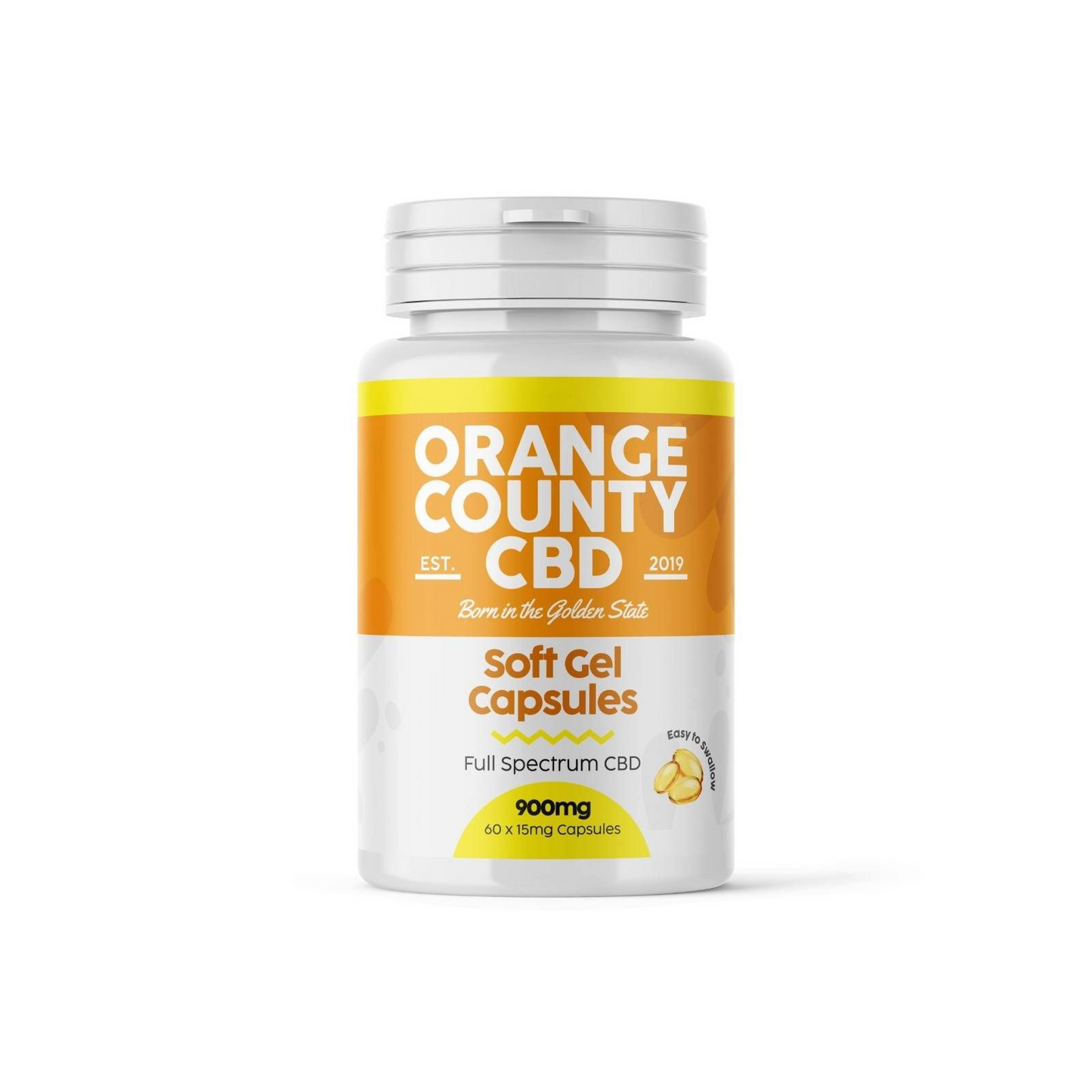 Orange County CBD Full Spectrum Soft Gel Capsules - Pack of 60