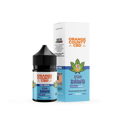 Orange County CBD Cali Range Broad Spectrum CBD E-Liquid 50ml 1500/2500mg - STAR DAWG