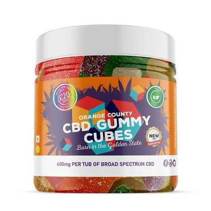 Orange County CBD Gummy Cubes 400-4800mg Broad Spectrum CBD - Various Strengths