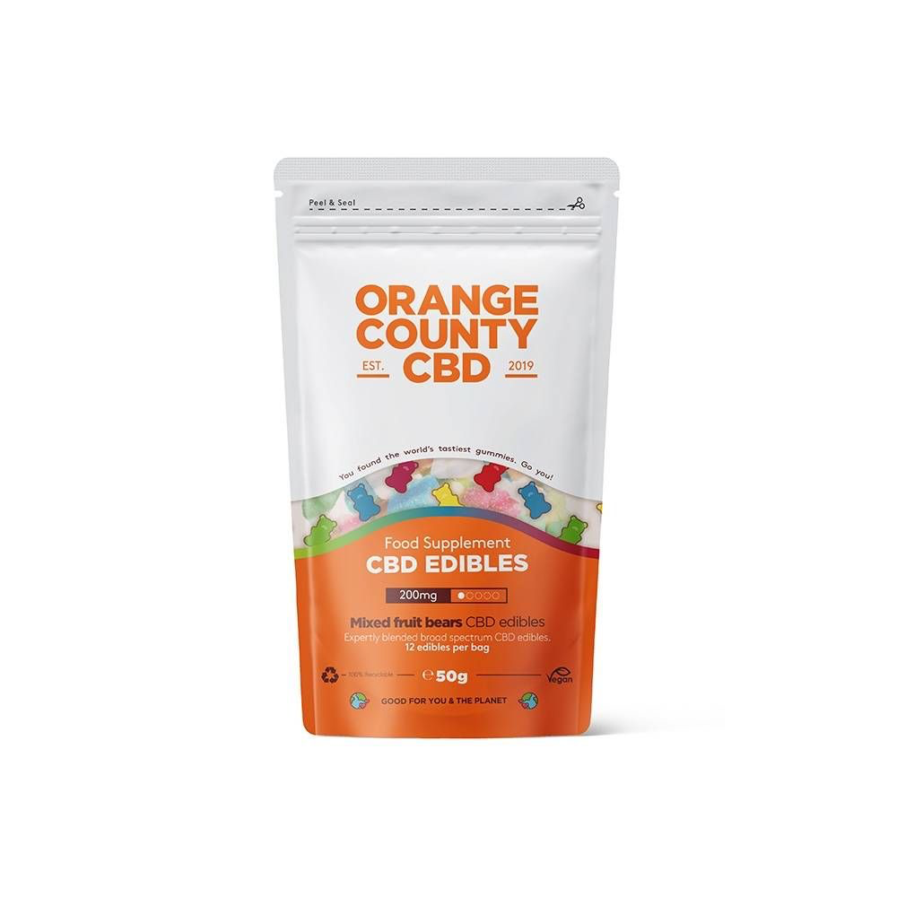 Orange County CBD Gummy Bears 200mg Broad Spectrum CBD - Grab Bag