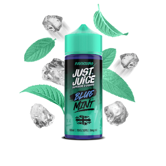 Just Juice 70/30 100ml MINT Range Shortfill E-liquid Zero Nic 0mg - BLUE MINT