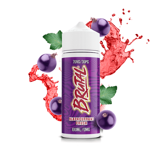 Just Juice 70/30 100ml BRUTAL Drinks Shortfill E-liquid Zero Nic 0mg - BLACKCURRANT CRUSH