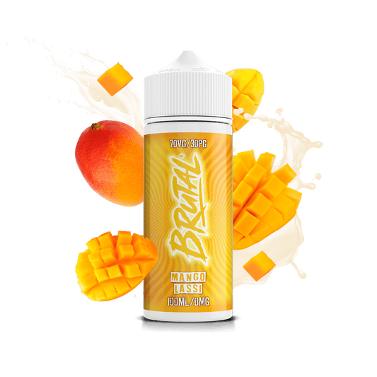 Just Juice 70/30 100ml BRUTAL Drinks Shortfill E-liquid Zero Nic 0mg - MANGO LASSI