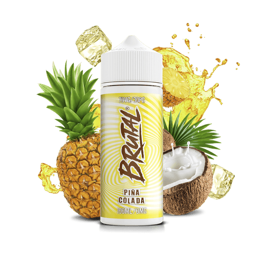 Just Juice 70/30 100ml BRUTAL Drinks Shortfill E-liquid Zero Nic 0mg - PINA COLADA