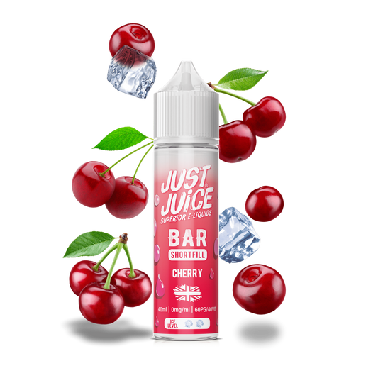 Just Juice 40/60 40ml Bar Pod Shortfill E-liquid Zero Nic 0mg - CHERRY