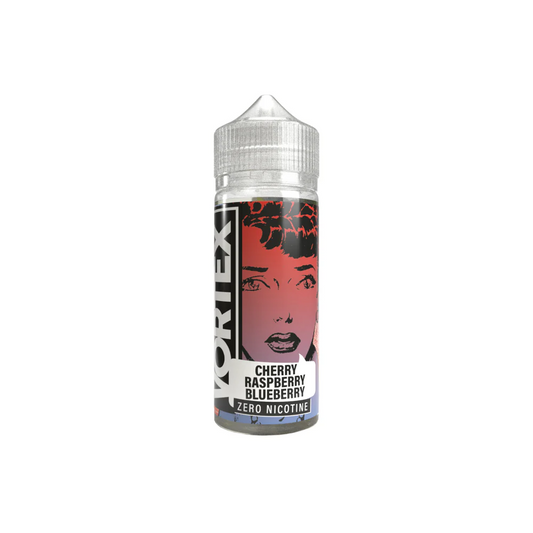 VORTEX 50/50 100ml Shortfill E-liquid Zero Nicotine 0mg - CHERRY RASPBERRY BLUEBERRY