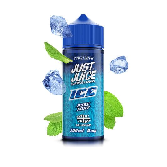 Just Juice 70/30 100ml ICE Range Shortfill E-liquid Zero Nic 0mg - PURE MINT (ICE)