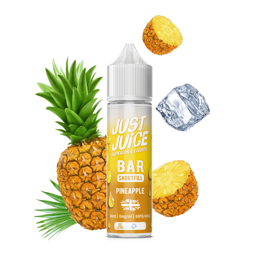 Just Juice 40/60 40ml Bar Pod Shortfill E-liquid Zero Nic 0mg - PINEAPPLE