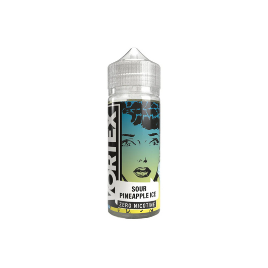 VORTEX 50/50 100ml Shortfill E-liquid Zero Nicotine 0mg - SOUR PINEAPPLE ICE