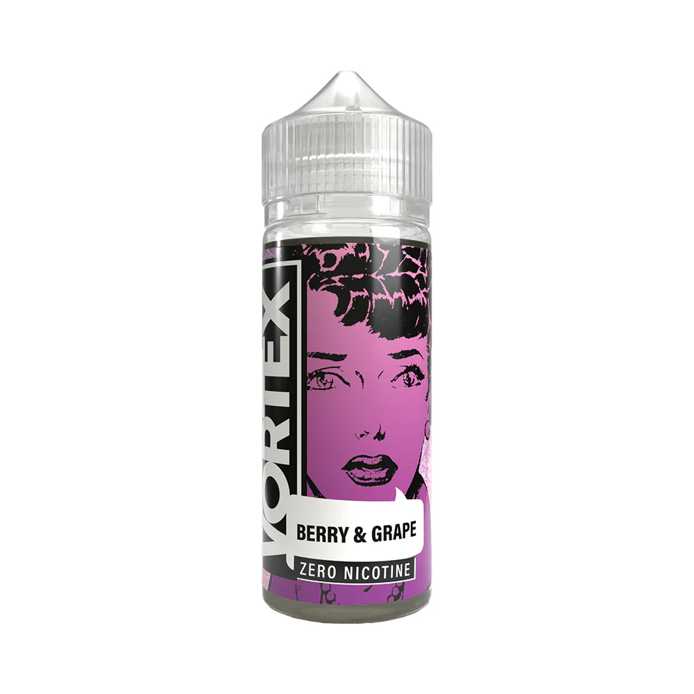 VORTEX 50/50 100ml Shortfill E-liquid Zero Nicotine 0mg - BERRY & GRAPE