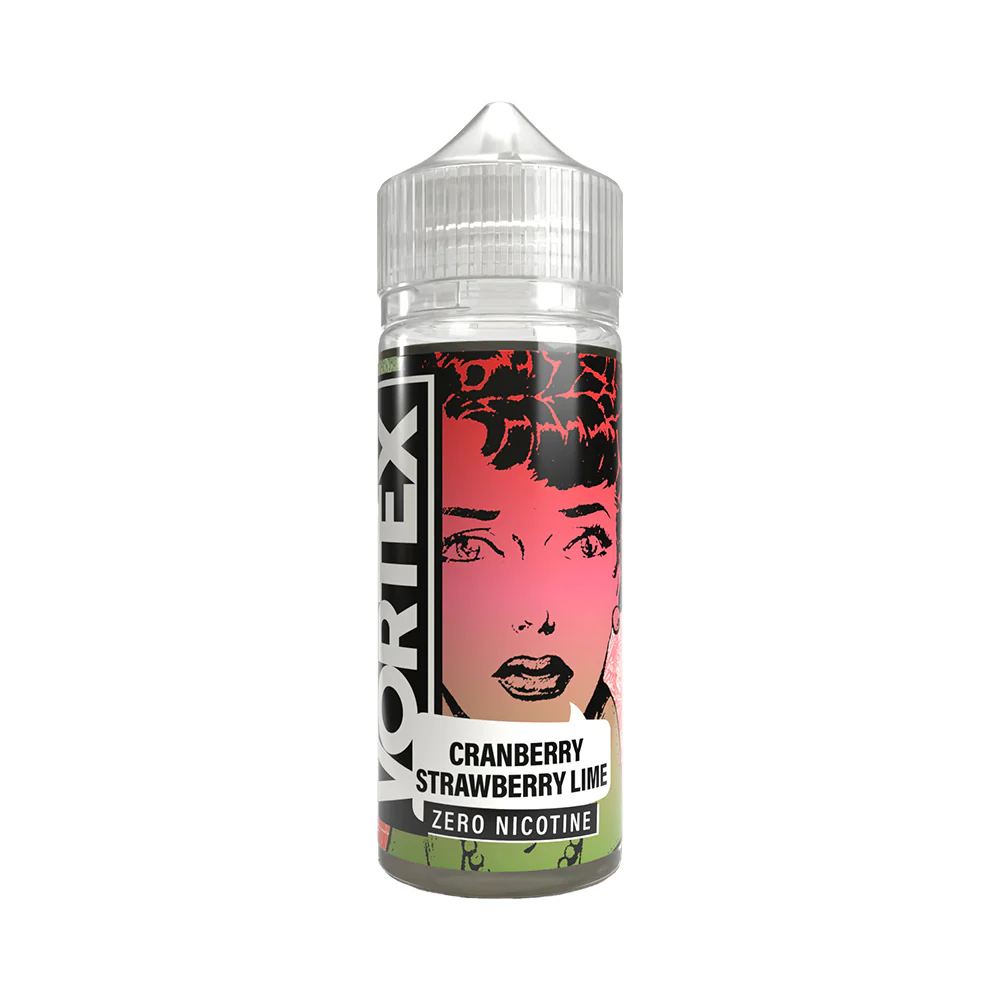 VORTEX 50/50 100ml Shortfill E-liquid Zero Nicotine 0mg - CRANBERRY STRAWBERRY LIME